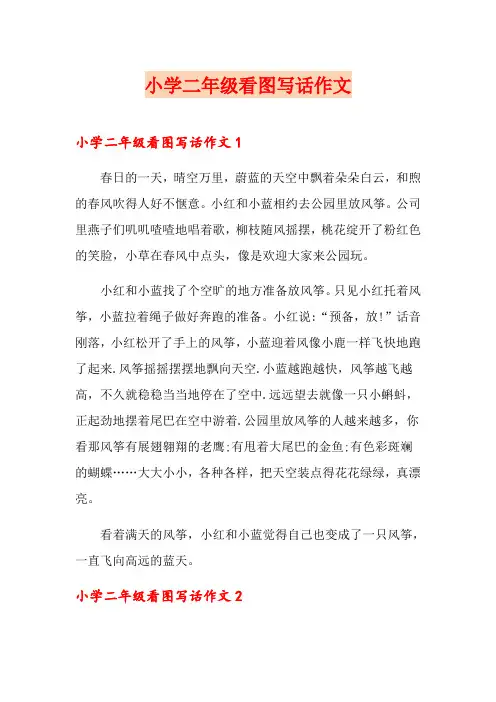 小学二年级看图写话作文