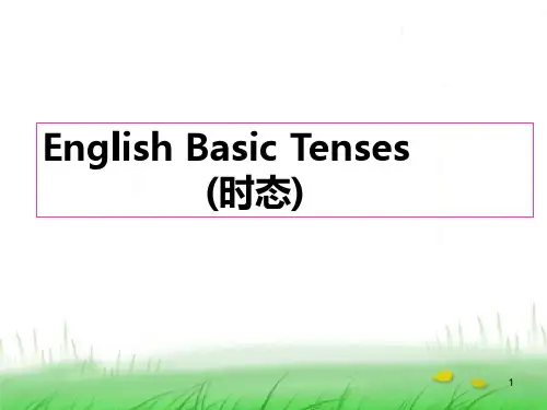 英语动词时态语态PPT课件