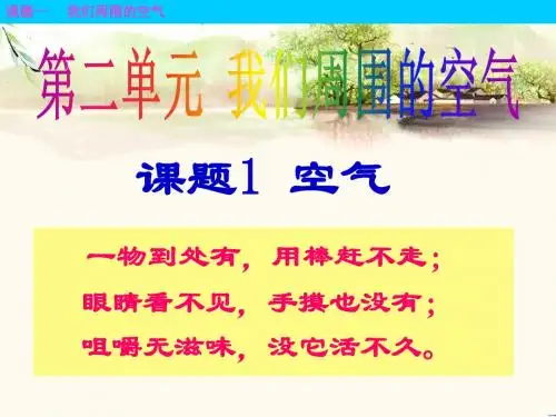 《空气》PPT课件