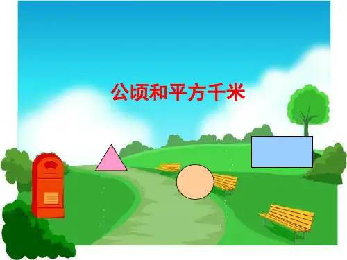 公顷和平方千米课件