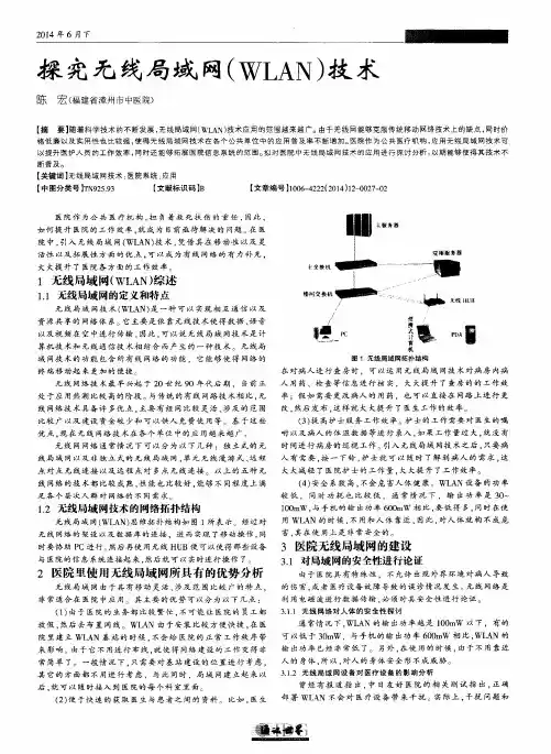 探究无线局域网(WLAN)技术