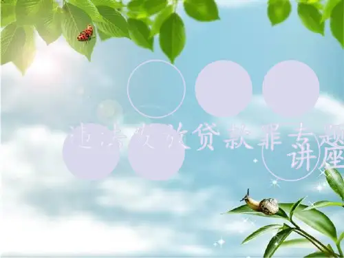 违法发放贷款罪专题讲座