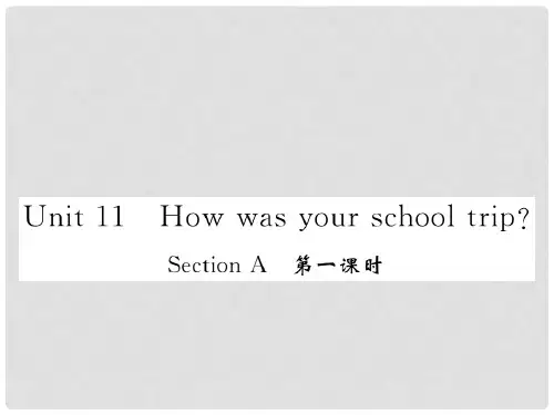 七年级英语下册 Unit 11 How was your school trip Se