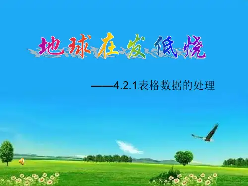 高中信息技术_《表格数据处理》教学课件设计