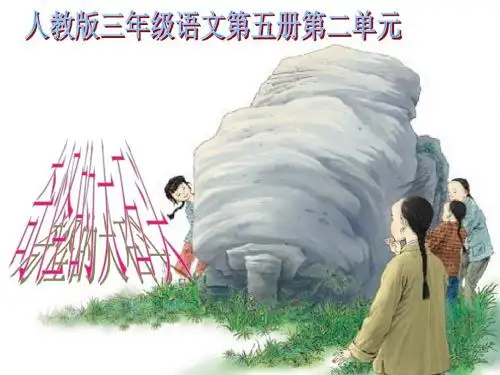 《奇怪的大石头》教学课件1