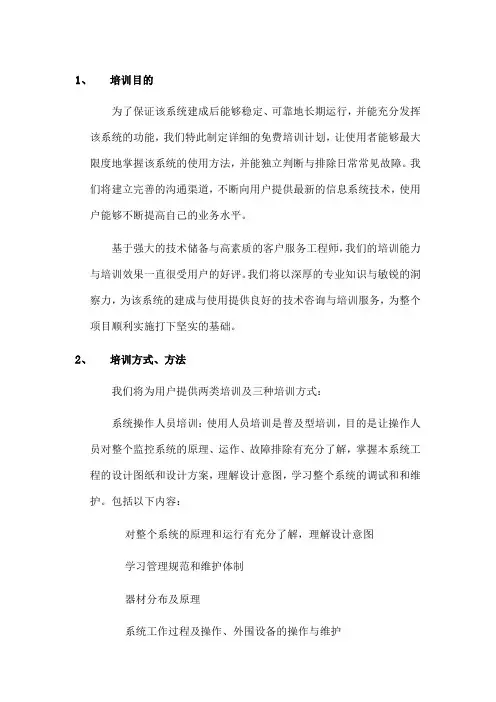 视频监控系统系统培训