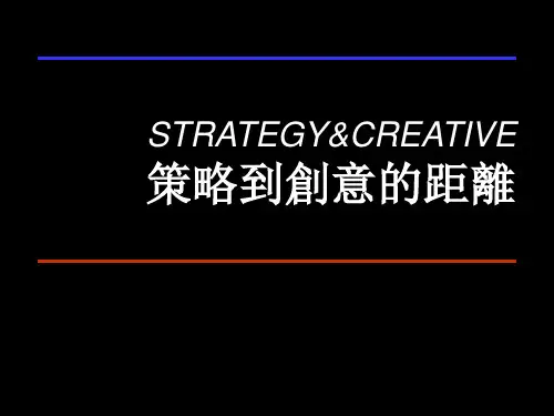 策略到创意距离(国际4A培训)031142922