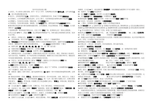 历史结业复习题