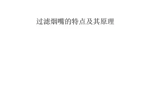 过滤烟嘴的特点及其原理