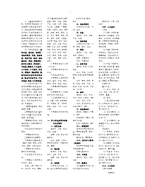 25项中医适宜技术