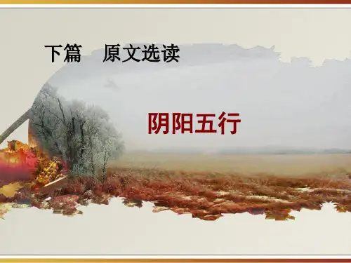 阴阳应象大论
