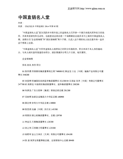 中国直销名人堂 4