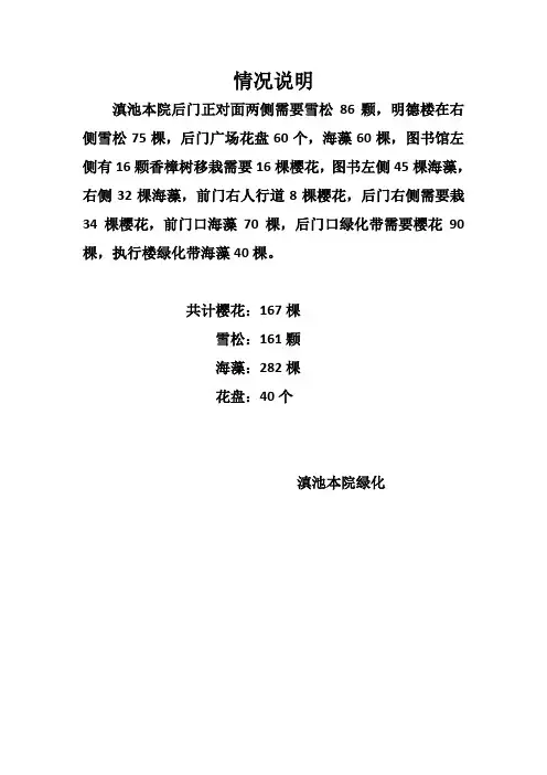 情况说明