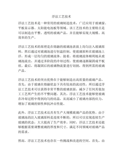 浮法工艺技术