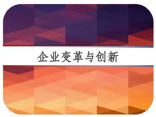 企业变革与创新 PPT