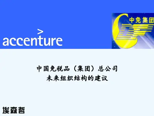 中国免税品(集团)总公司组织结构建议