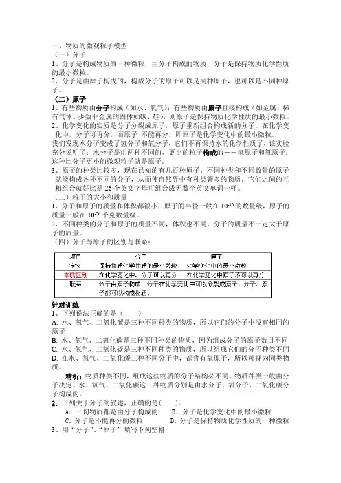 粒子(分子、原子、离子)