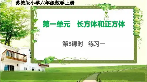 苏教版六年级数学上册第一单元《长方体和正方体》练习1-4及单元复习课件