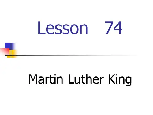martin luther king PPT课件