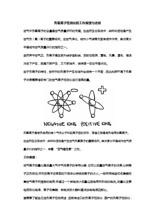 负氧离子检测仪的工作原理与选择