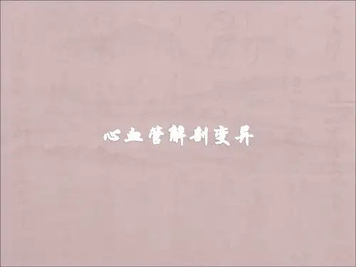 心血管变异解剖变异