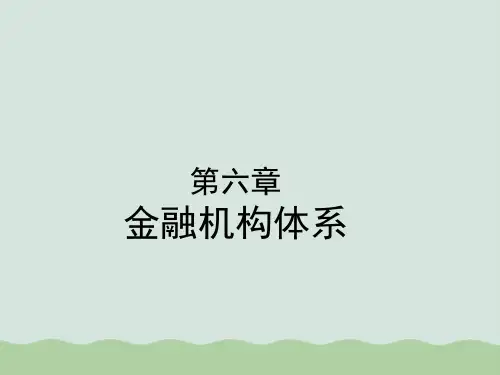 金融机构体系的一般结构与改革ppt(共25页)