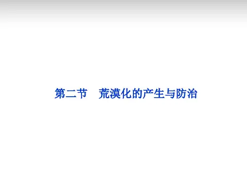 高中地理 第三章第二节 荒漠化的产生与防治课件 中图版选修6