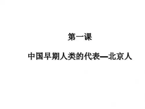 人教版历史七年级上第1课中国早期人类的代表——北京人 (共23张PPT)