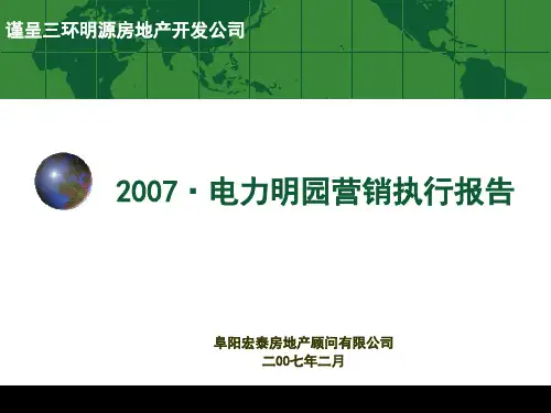 XX电力明园营销执行报告