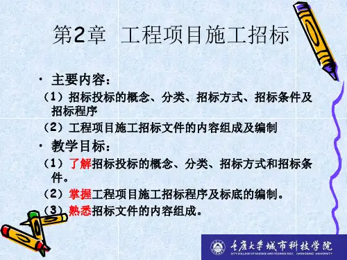 某工程项目施工招标文件PPT(87张)