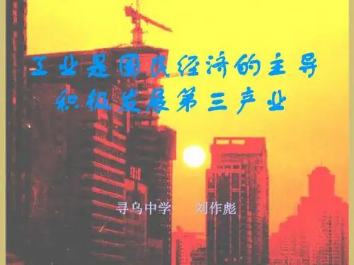 工业是国民经济的基础_积极发展第三产业_(复习)009682刘作彪