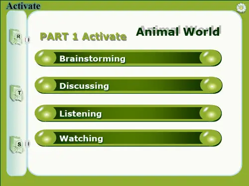 新编大学英语综合教程1 B1U5 Activate