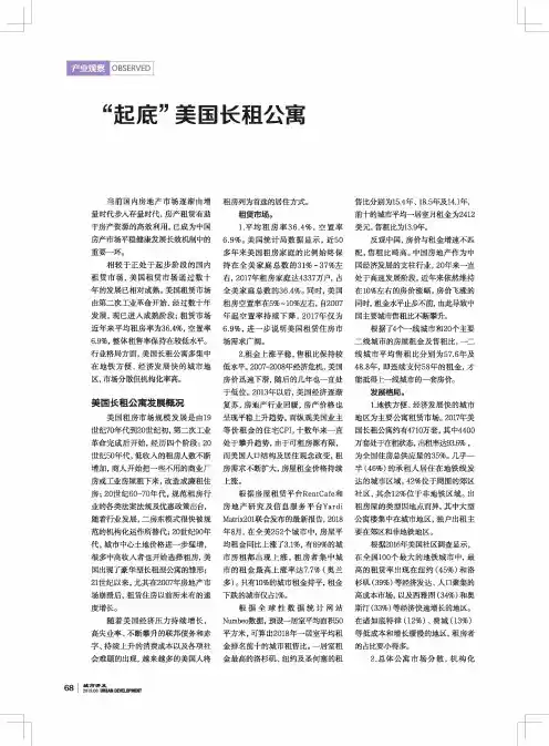 “起底”美国长租公寓