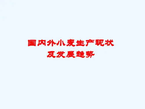 国内外小麦生产现状及发展趋势