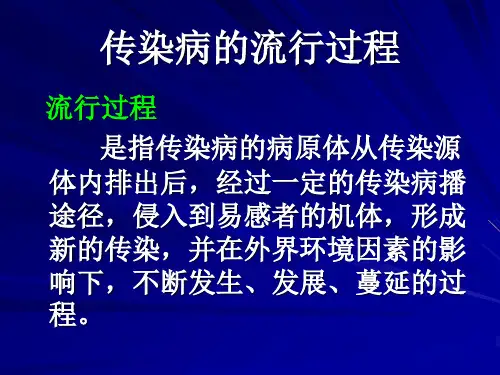 传染病的流行过程