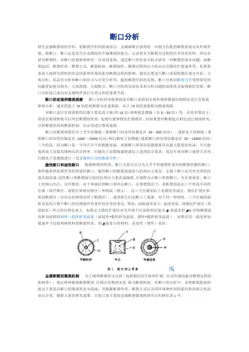 断口分析