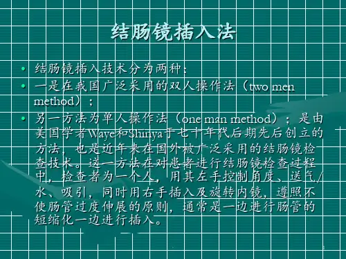 结肠镜单人操作PPT课件