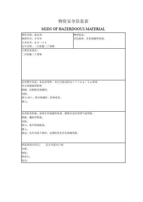 稳定剂