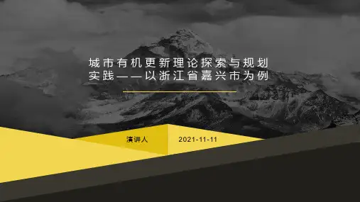 城市有机更新理论探索与规划实践——以浙江省嘉兴市为例