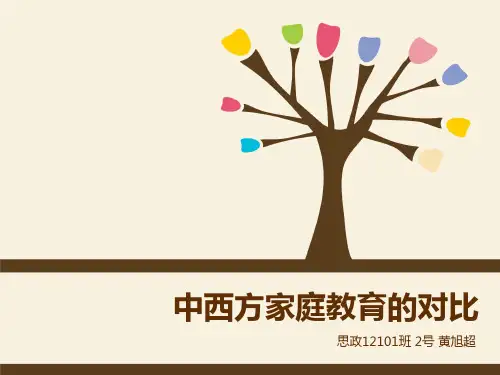 中西方家庭教育对比ppt