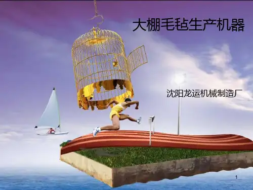 大棚毛毡生产机器PPT课件