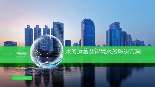 施耐德电气水务运营和智慧水务解决方案(优秀方案集)