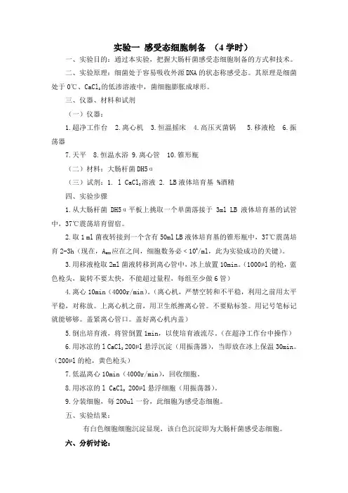 分子生物学实验