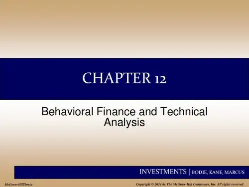 Behavioral Finance and Technical Analysis