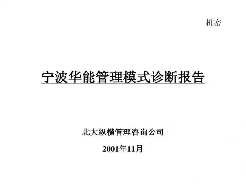 XX公司管理模式诊断报告