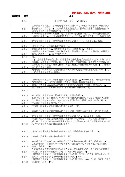 城镇燃气从业人员专业培训