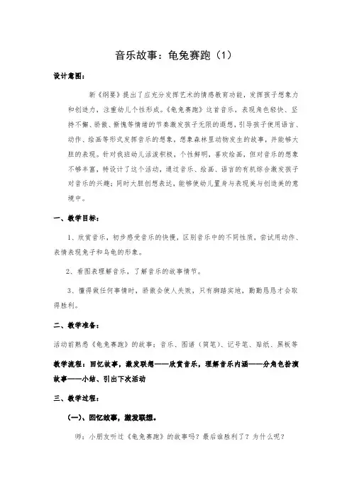 音乐欣赏《龟兔赛跑》(1)