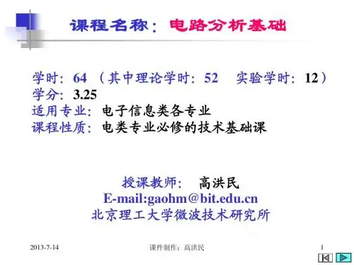 电路分析第1章 集总参数电路