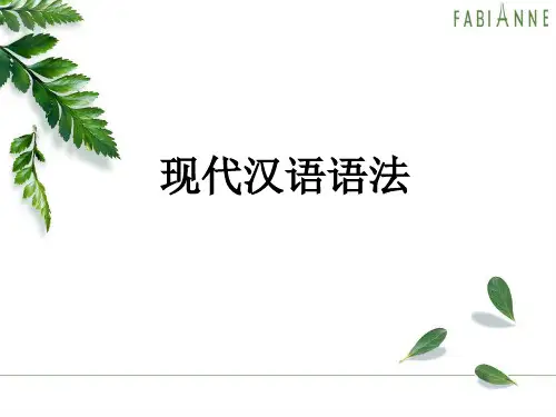 语文高中现代汉语语法