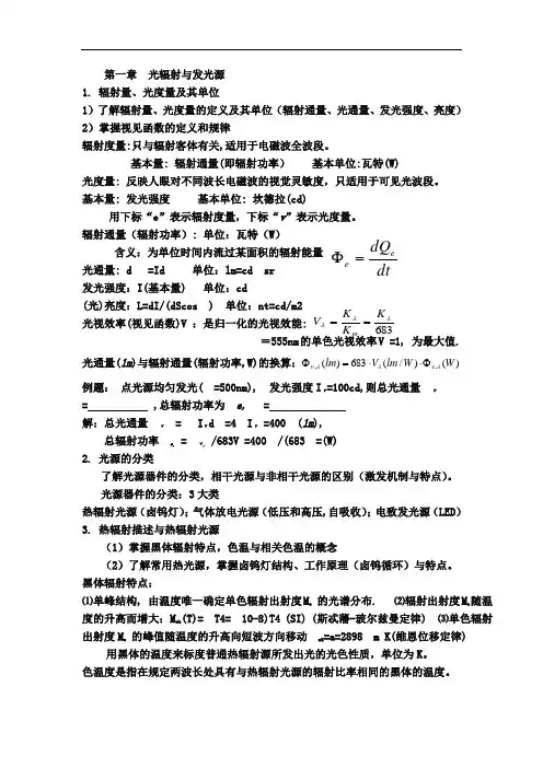 光电子技术总复习